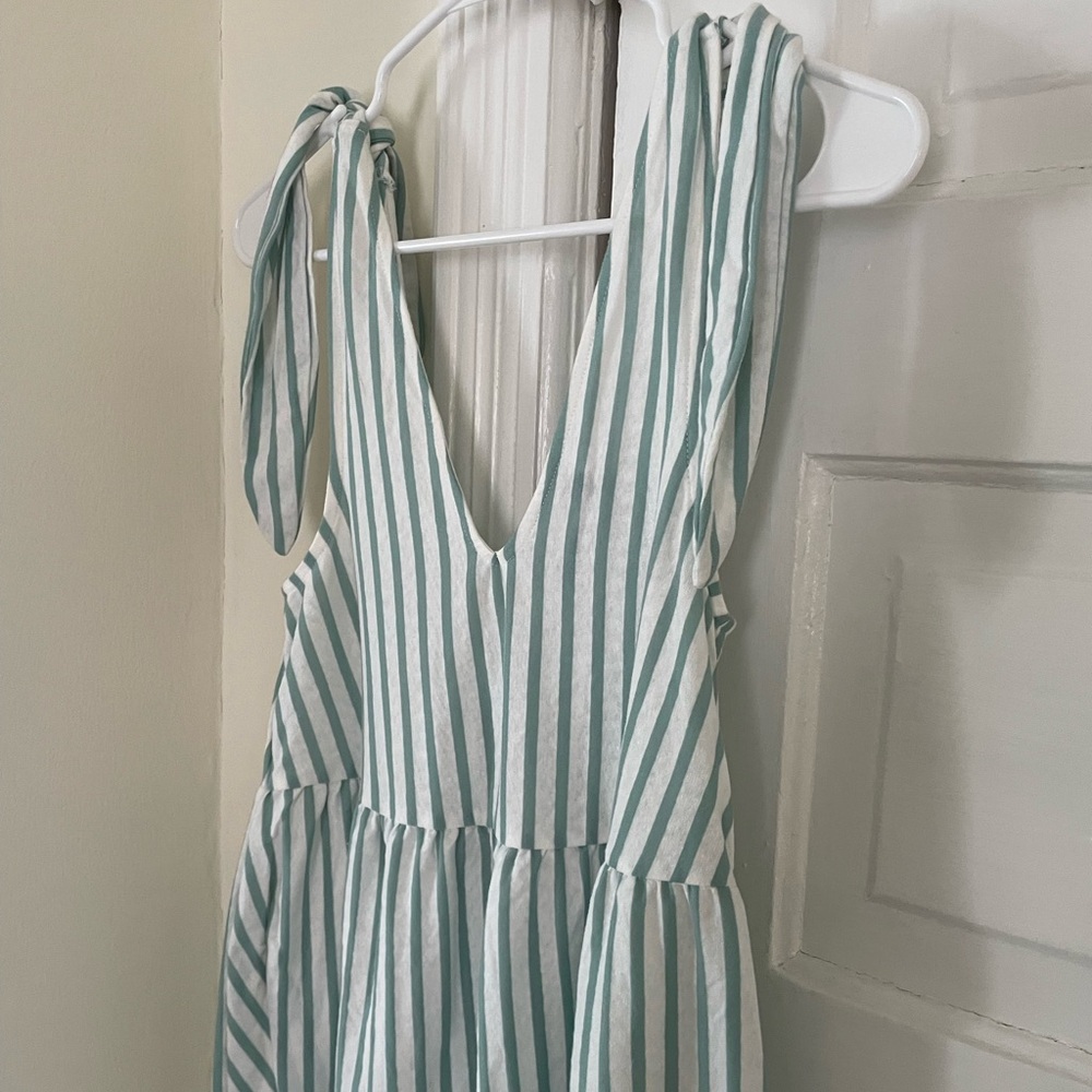 Stripe swimsuit cover